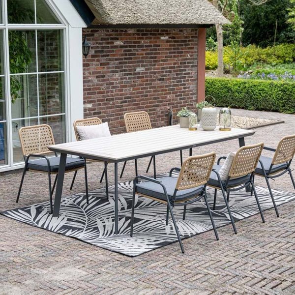 Garden Impressions Vigo Tuintafel Light Teak - 230x100 cm - Afbeelding 4