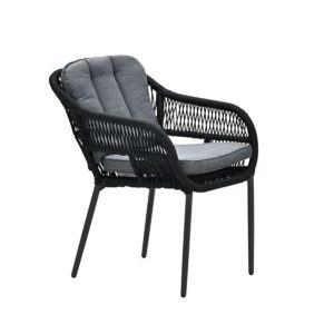 Garden Impressions Pescara Dining Tuinstoel - Carbon Black/Mystic Grey