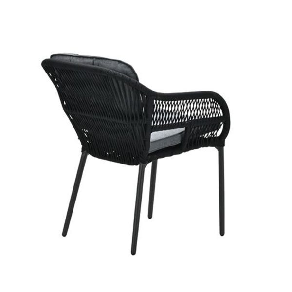Garden Impressions Pescara Dining Tuinstoel - Carbon Black/Mystic Grey - Afbeelding 3