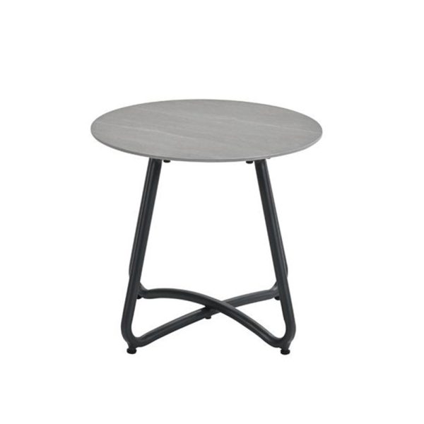 Garden Impressions Vento Bijzettafel Carbon Black - Ø45xH41 cm
