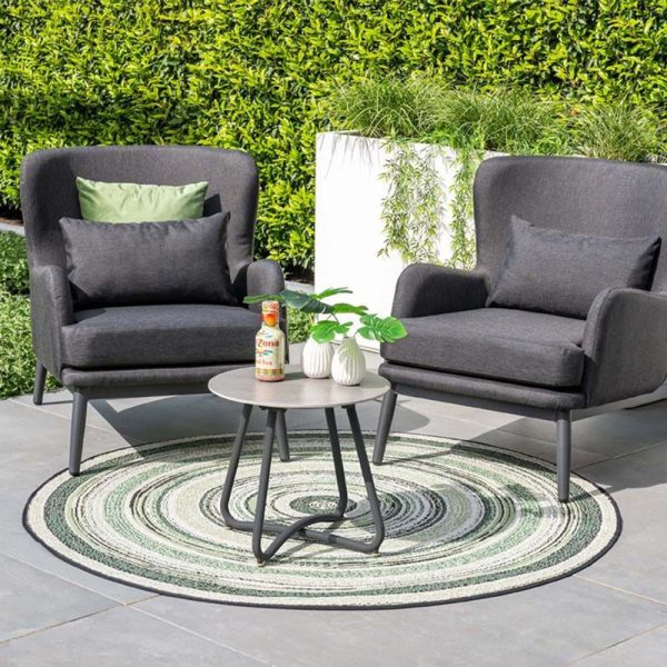 Garden Impressions Vento Bijzettafel Carbon Black - Ø45xH41 cm - Afbeelding 3