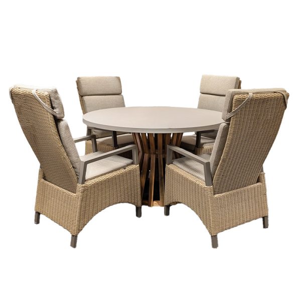 Your Own Living Elias Verstelbare Tuinstoel - Taupe - Afbeelding 5