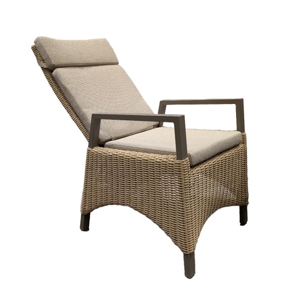 Your Own Living Elias Verstelbare Tuinstoel - Taupe - Afbeelding 3