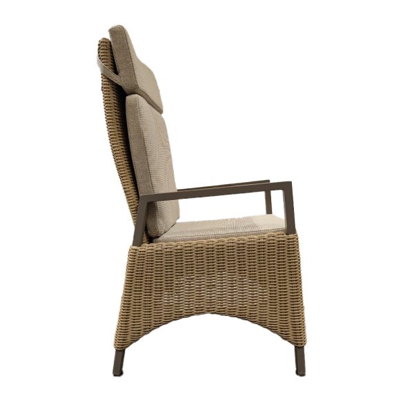 Your Own Living Elias Verstelbare Tuinstoel - Taupe - Afbeelding 2