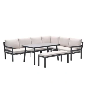 Garden Impressions Corsica Lounge- diningset Rechts - Desert Sand