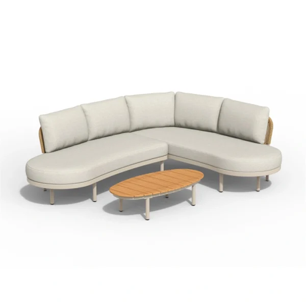 Tierra Outdoor Fumanu Hoek Loungeset - Champagne