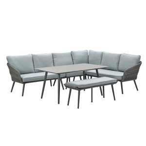 Garden Impressions Davis Lounge Diningset Rechts - CB Grey