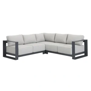 Garden Impressions Levanto Hoek Loungebank - Carbon Black