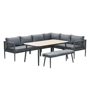 Garden Impressions Teramon Lounge Diningset - Antraciet/Mystic Grey
