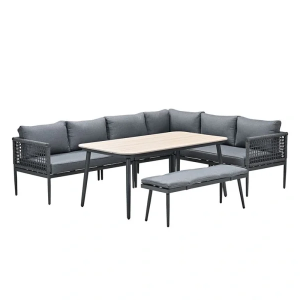 Garden Impressions Teramon Lounge Diningset - Antraciet/Mystic Grey