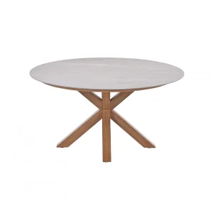 Garden Impressions Lowland Tuintafel Napoli Sand - Ø150 cm