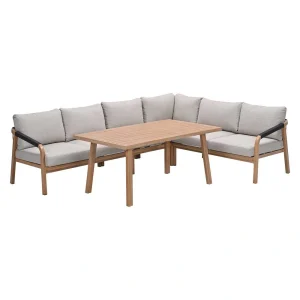 Garden Impressions Monti Lounge- diningset 5 dlg - Gobi Sand