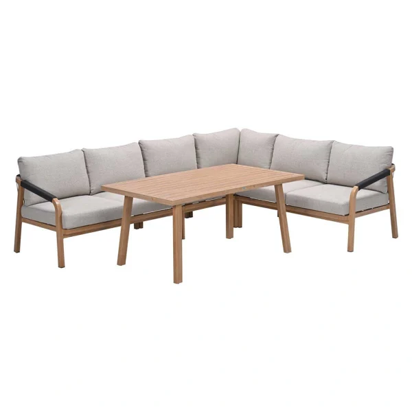 Garden Impressions Monti Lounge- diningset 5 dlg - Gobi Sand