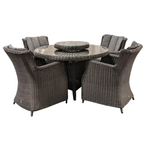 Your Own Living Terlizzi Tartano Diningset - Black