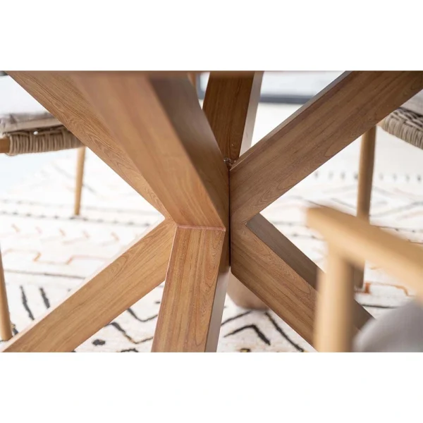 Garden Impressions Lowland Tuintafel Napoli Sand - Ø120 cm - Afbeelding 2