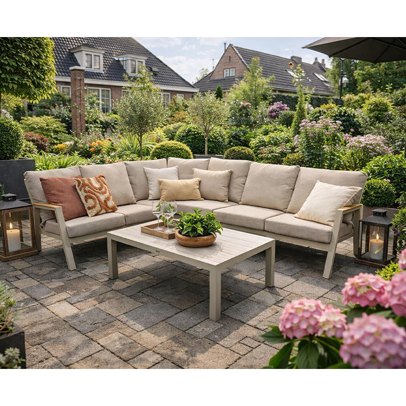 Trestino Alzano Hoekbank - Latte - Afbeelding 5