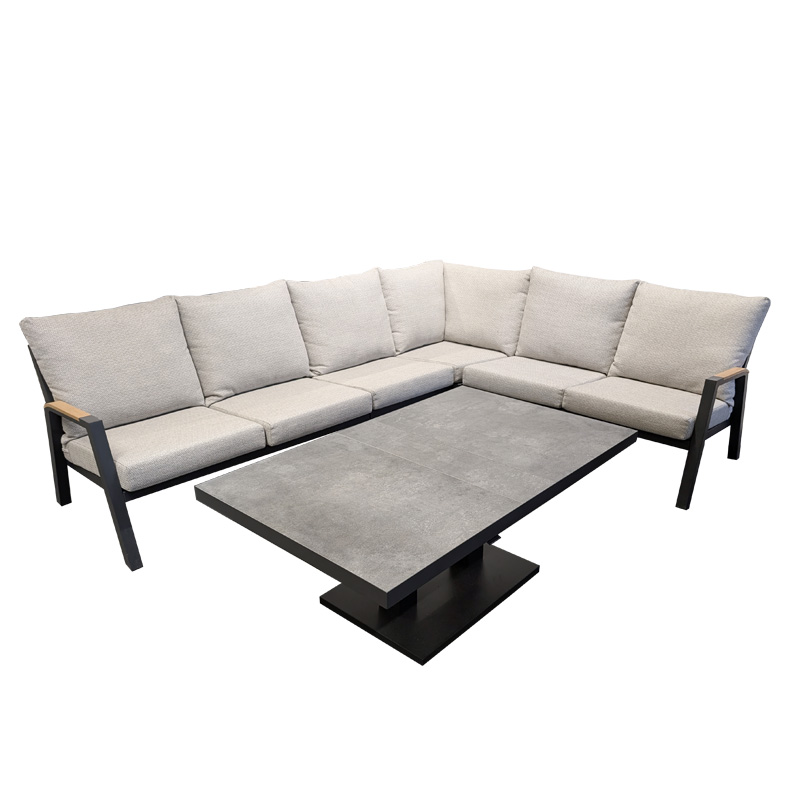 Alzano Hoek Murcia Loungeset - Antraciet - Afbeelding 2