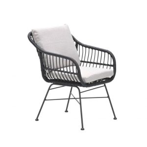 Garden Impressions Margriet Dining Fauteuil - Zwart/Dessert Sand