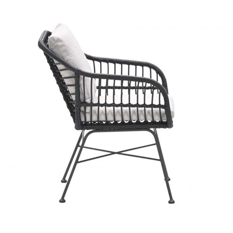 Garden Impressions Margriet Dining Fauteuil - Zwart/Dessert Sand - Afbeelding 3