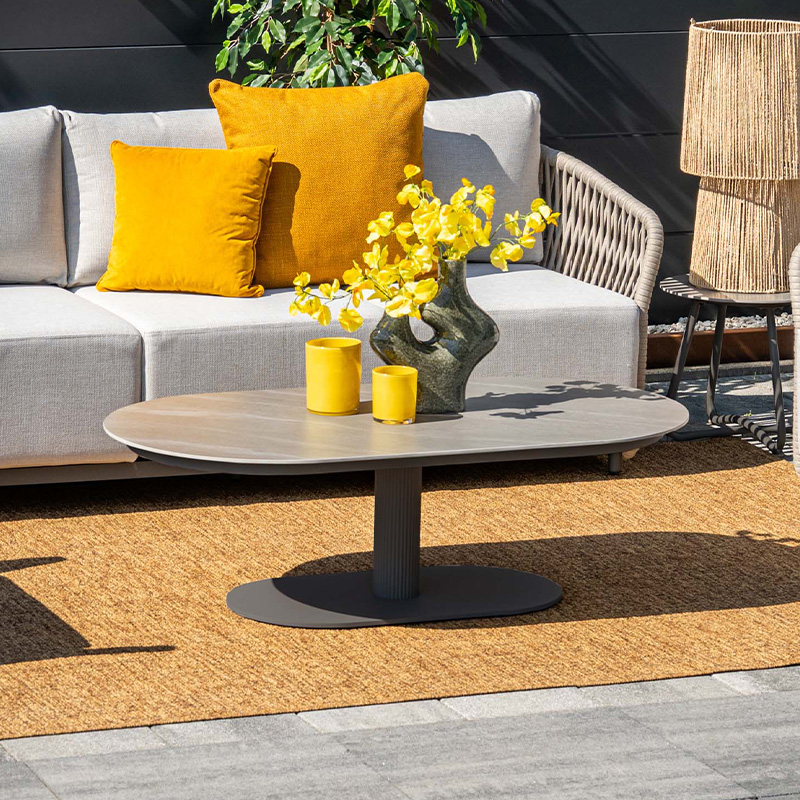 Garden Impressions Nice Salontafel Black/Napoli Sand - 130 cm - Afbeelding 4