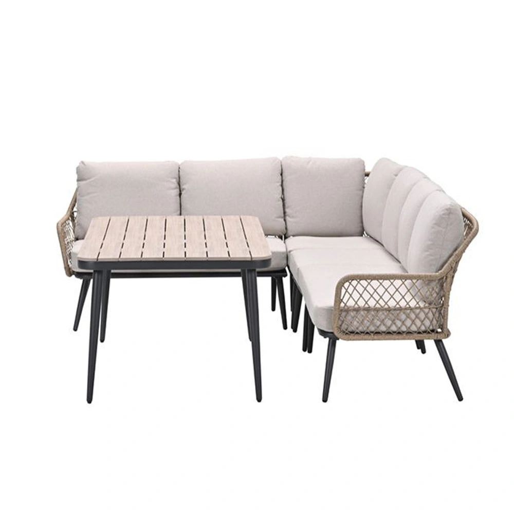 Garden Impressions Allasio Lounge- diningset 5 dlg - Dessert Sand - Afbeelding 2