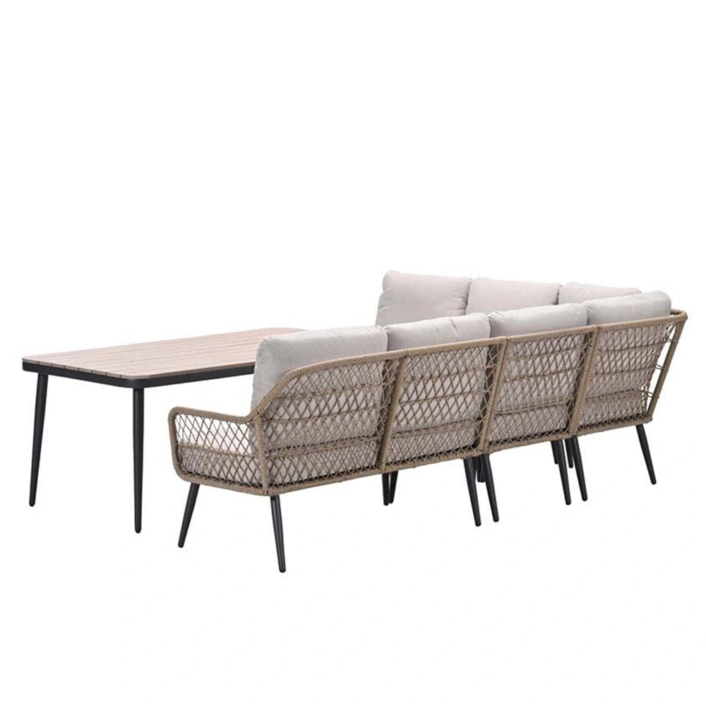 Garden Impressions Allasio Lounge- diningset 5 dlg - Dessert Sand - Afbeelding 4
