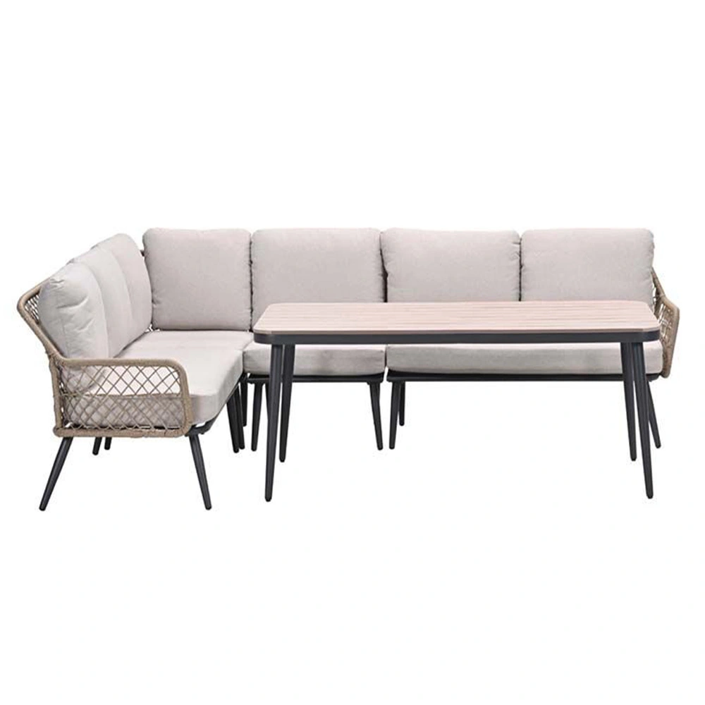 Garden Impressions Allasio Lounge- diningset 5 dlg - Dessert Sand - Afbeelding 5