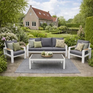 Benton Sofa Loungeset - Wit