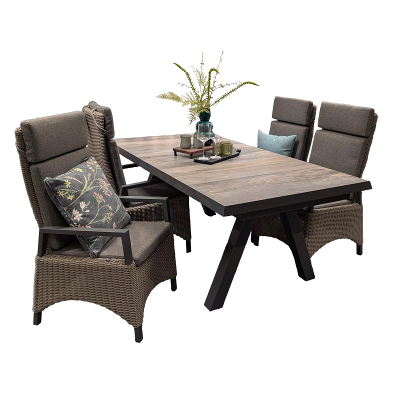 Your Own Living Elias Verstelbare Tuinstoel - Grey - Afbeelding 2