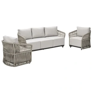 Garden Impressions Normandie Loungeset - Taupe/Vally Sand